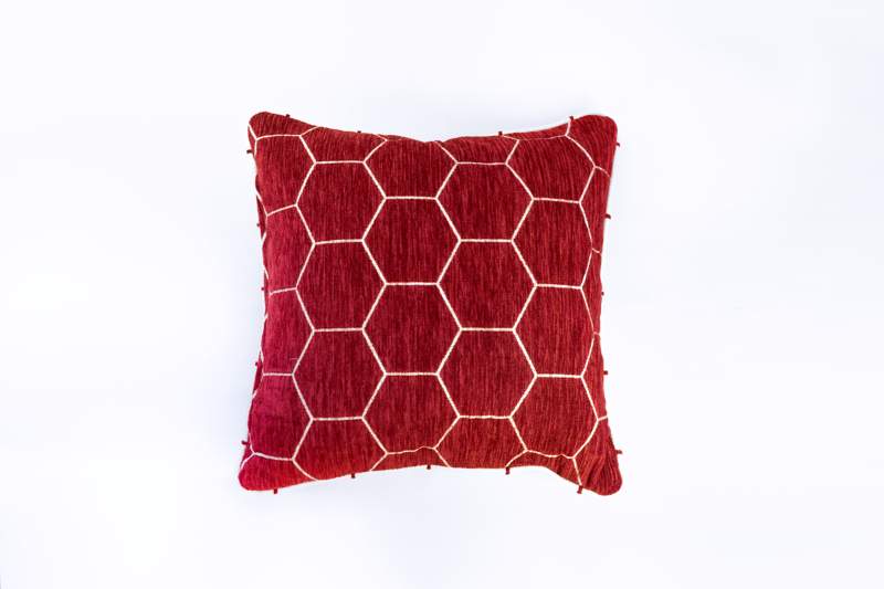 Evans Lichfield Savannah, Cuscino Quadrato In Ciniglia Morbida, Colore Mirtillo, 55,9 X 55,9 Cm, Con Cerniera Nascosta E Imbottitura, Per Divano E Letto
