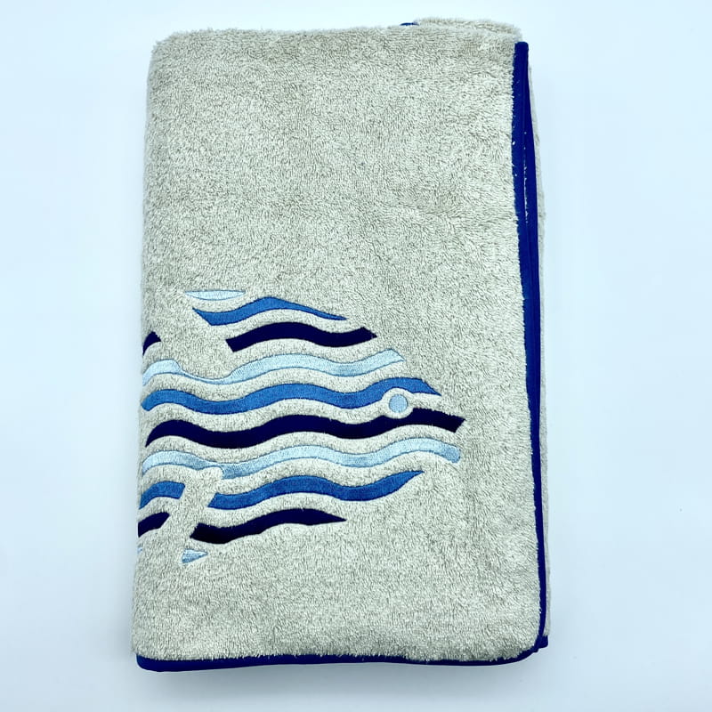Orange Mare Leggero Piscina e Campeggio Telo Mare 100% Cotone Spugna Massima Assorbenza 150 x 90 cm con Sacca per Trasporto Compatto ed Asciugatura Rapida Vacanze Ducomi Nautica 